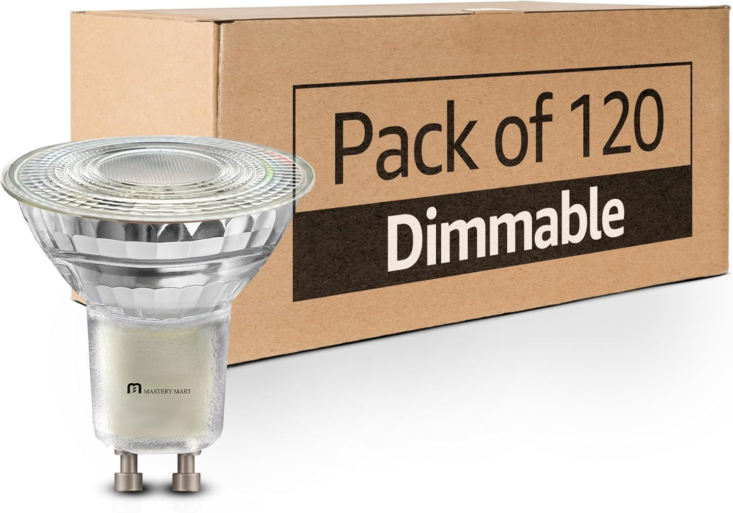 Mastery Mart GU10 LED Bulbs Dimmable, 5.5W Bright 5000K Daylight White 50W Halogen Equivalent, 400lm Energy Star certificated 10 Pack