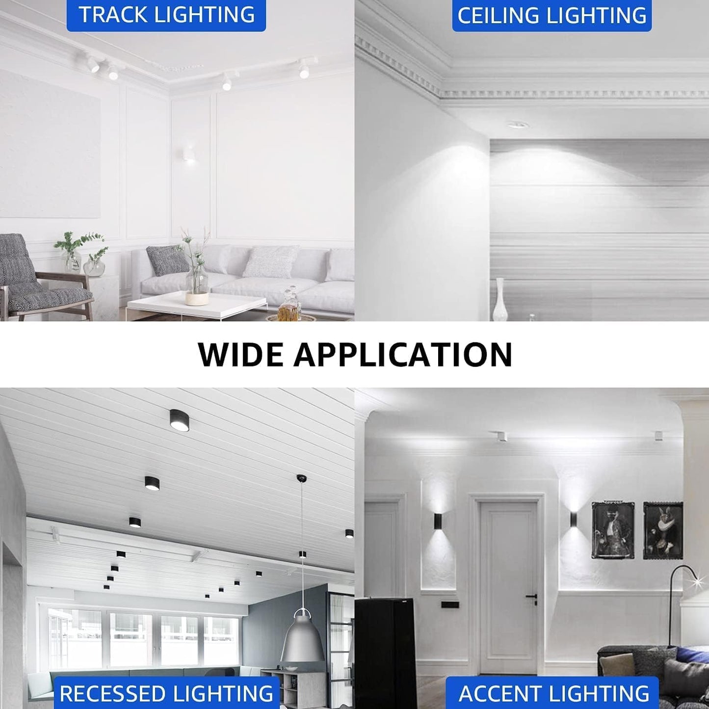 Mastery Mart GU10 LED Bulbs Dimmable, 5.5W Bright 5000K Daylight White 50W Halogen Equivalent, 400lm Energy Star certificated 10 Pack