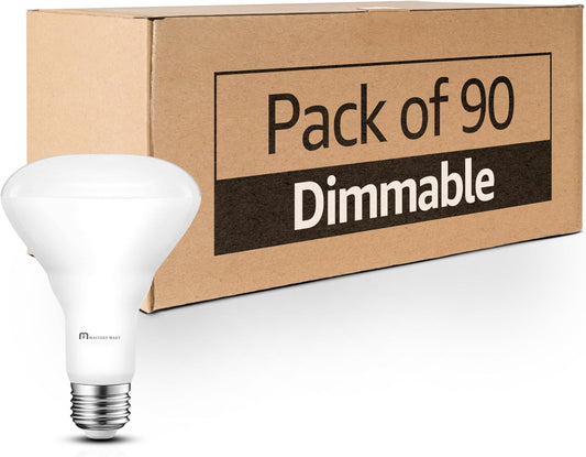 Mastery Mart Canada - 90 Pacs of BR30 LED Bulb, 10W Dimmable, 65 Watt Equivalent 700 Lumen, E26 Base, UL and Energy Star
