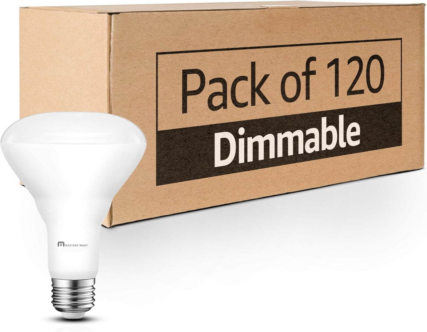 Mastery Mart Canada - 120 Pacs of BR30 LED Bulb, 10W Dimmable, 65 Watt Equivalent 700 Lumen, E26 Base, UL and Energy Star