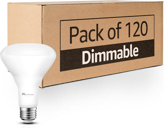 Mastery Mart Canada - 120 Pacs of BR30 LED Bulb, 10W Dimmable, 65 Watt Equivalent 700 Lumen, E26 Base, UL and Energy Star