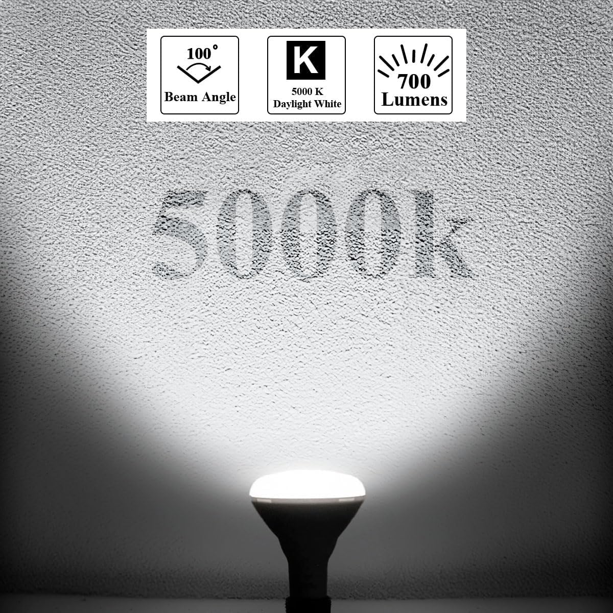 Mastery Mart Canada - 10 Pacs of BR30 LED Bulb, 10W Dimmable, 65 Watt Equivalent 700 Lumen, E26 Base, UL and Energy Star