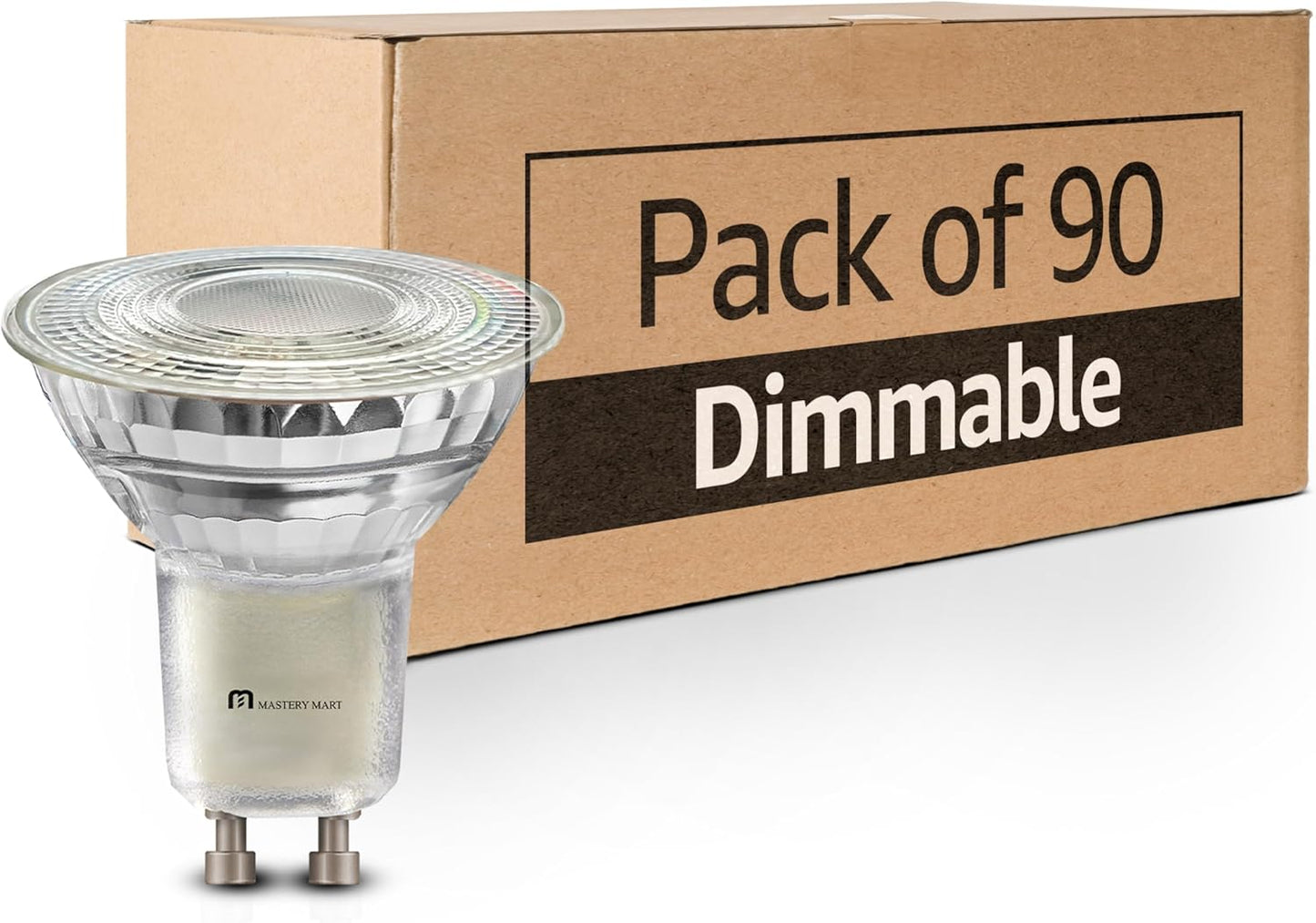 Mastery Mart GU10 LED Bulbs Dimmable, 5.5W Bright 5000K Daylight White 50W Halogen Equivalent, 400lm Energy Star certificated 10 Pack